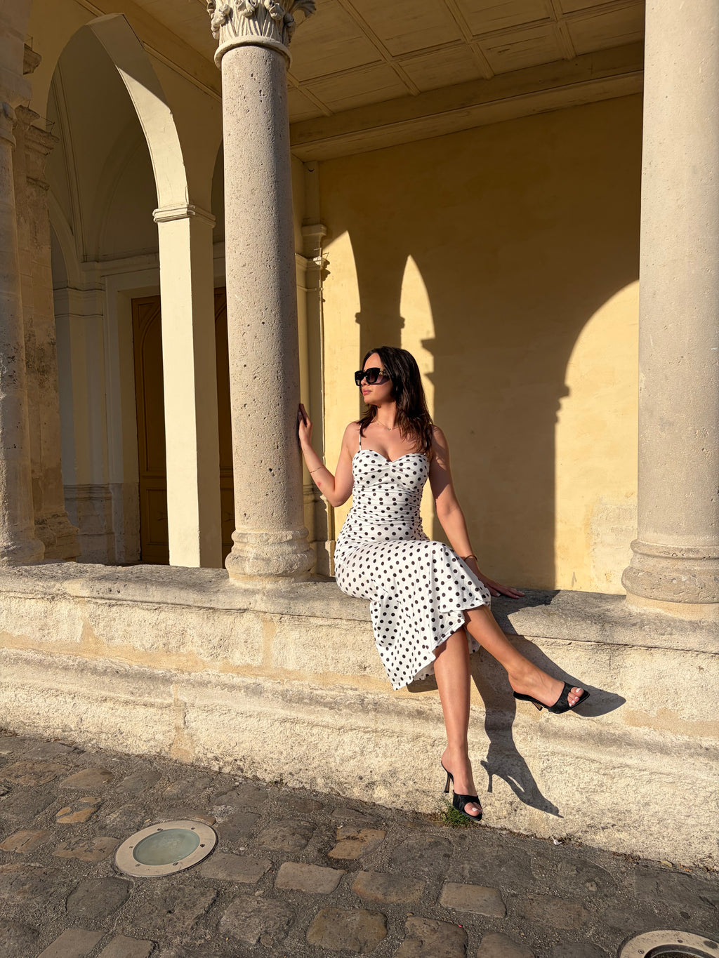 Robe à pois BARBARA